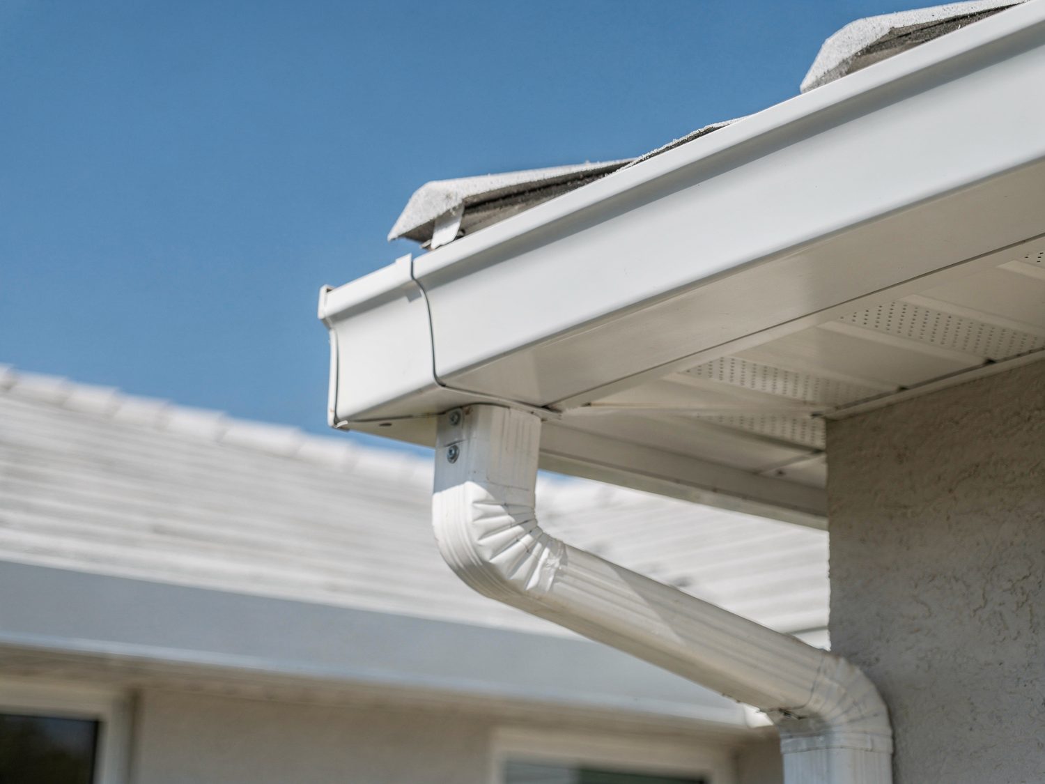 Seamless gutters installed on a Naples, FL home